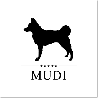 Mudi Black Silhouette Posters and Art